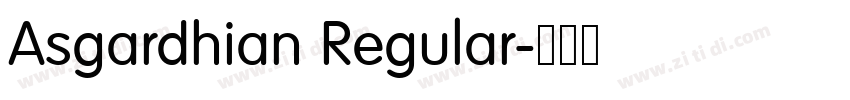 Asgardhian Regular字体转换